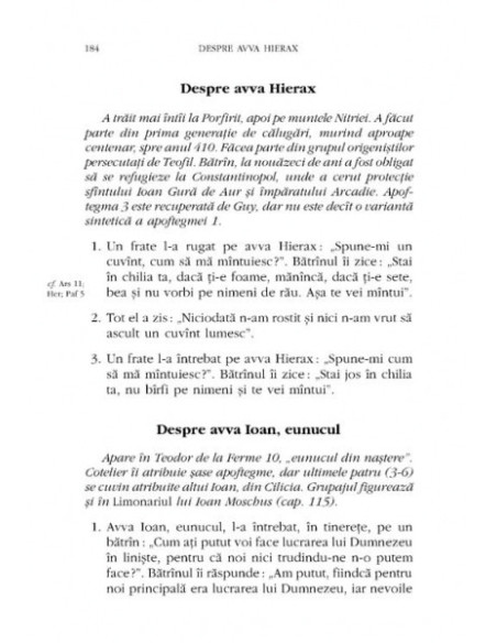 Patericul sau Apoftegmele Părinților din pustiu