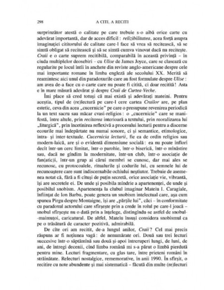 A citi, a reciti. Către o poetica a (re)lecturii