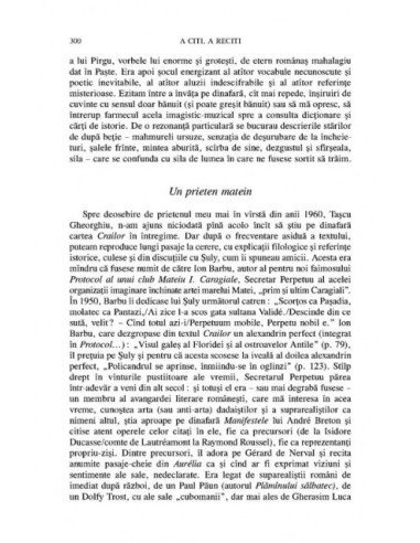 A citi, a reciti. Către o poetica a... A citi, a reciti. Către o poetica a...