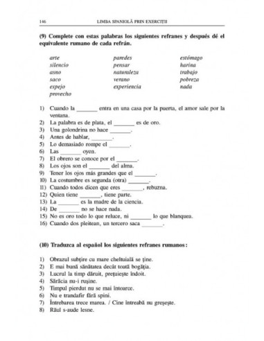 Limba spaniolă prin exerciții