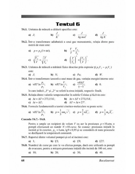 Fizica. Teste-grilă pentru bacalaureat