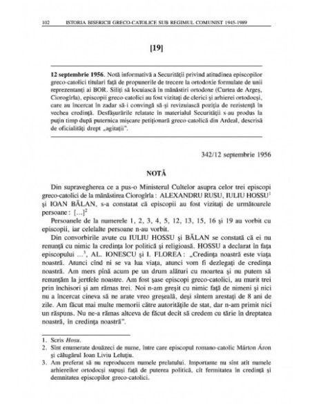 Istoria Bisericii Greco-Catolice sub regimul comunist. 1945-1989