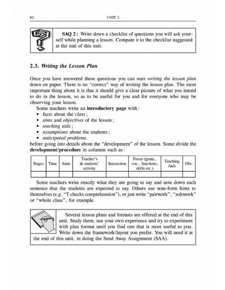 In-Service Distance Training Course for Teachers of English