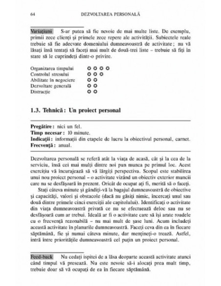 Dezvoltarea personală. Curs rapid