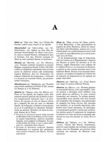 Dicţionar de mitologie greacă şi romană