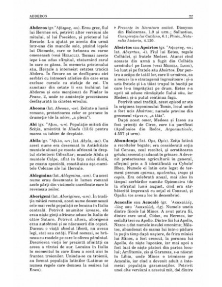 Dicţionar de mitologie greacă şi romană