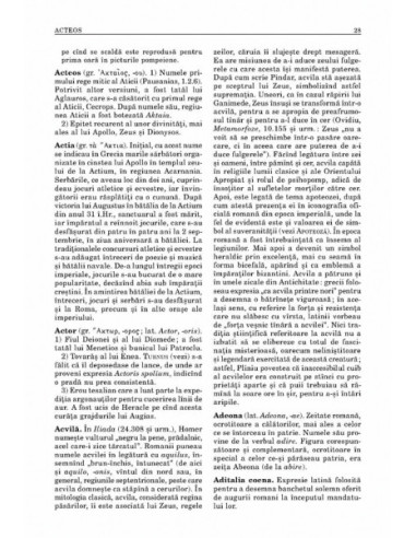 Dicţionar de mitologie greacă şi romană