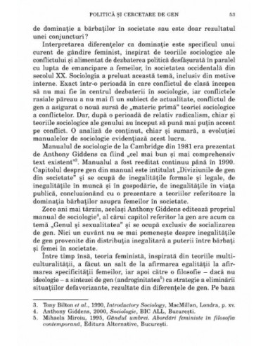 Ultima inegalitate. Relațiile de gen...