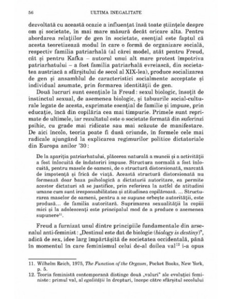 Ultima inegalitate. Relațiile de gen în România