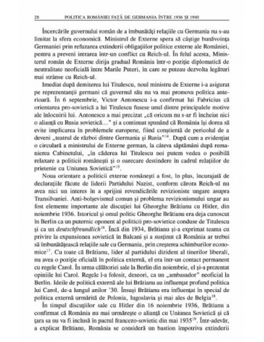 Politica României față de Germania...