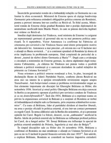 Politica României față de Germania între 1936 și 1940