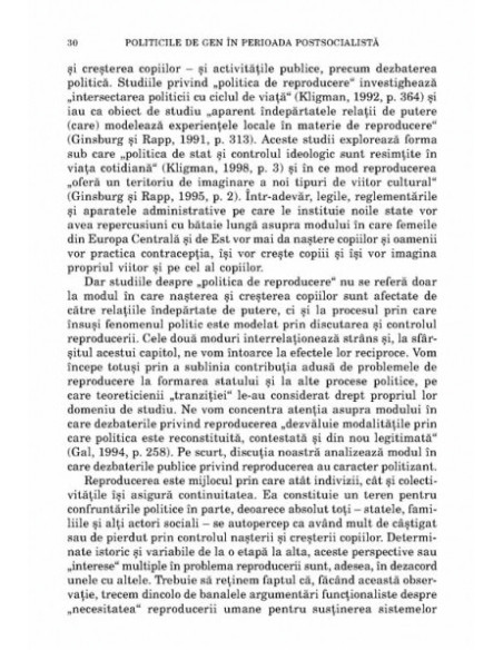 Politicile de gen în perioada postsocialistă