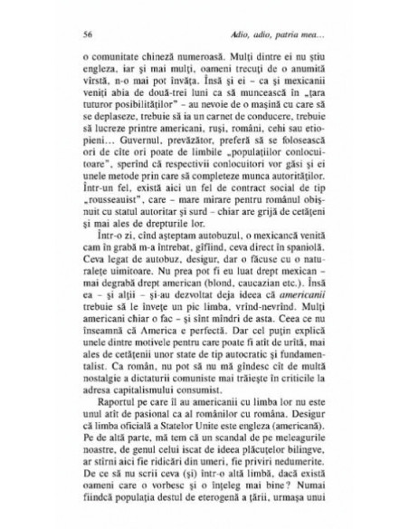 Adio, adio, patria mea cu î din i, cu â din a