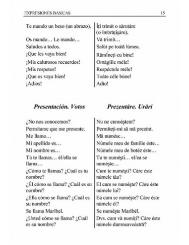 Ghid de conversație spaniol-român