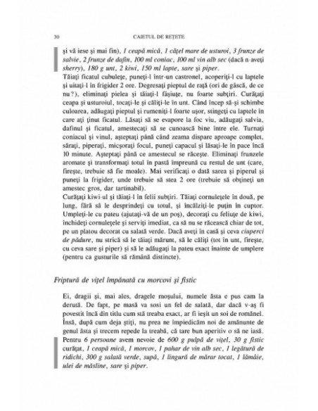 Caietul de reţete. Bucate şi vinuri asortate