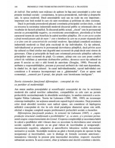 Imagini instituționale ale tranziției