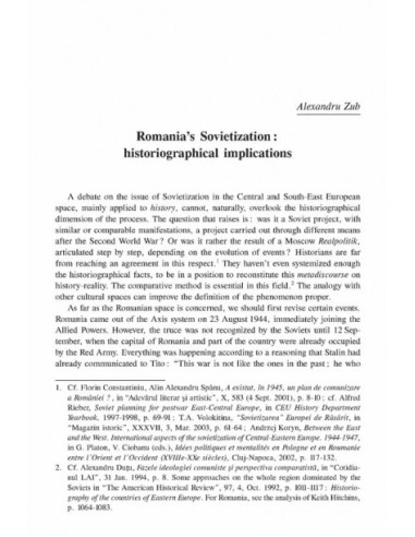 Sovietization in Romania and... Sovietization in Romania and...