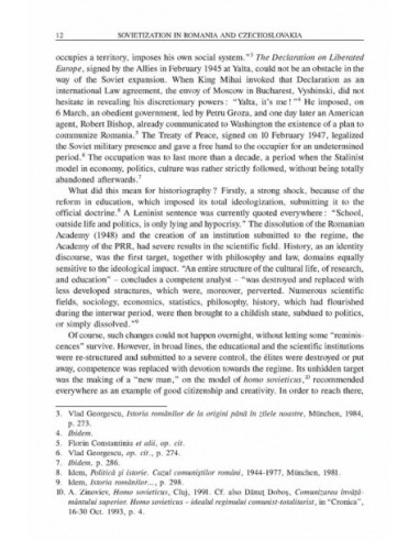 Sovietization in Romania and... Sovietization in Romania and...