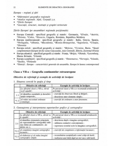 Elemente de didactica geografiei