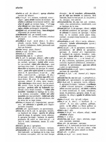 Dicționar albanez-român