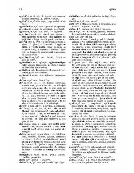 Dicționar albanez-român