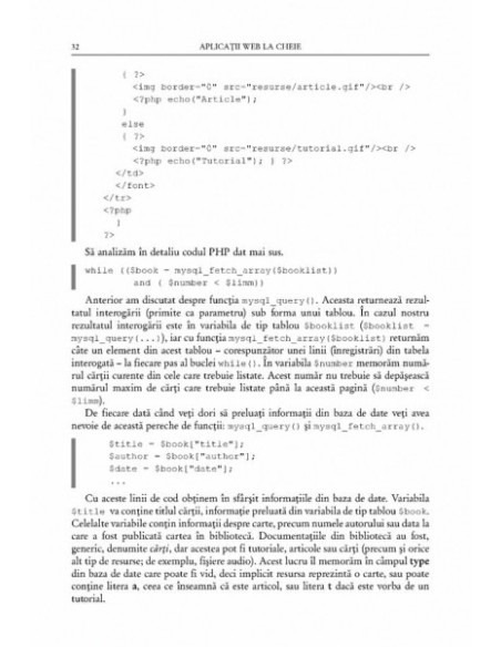 Aplicații Web la cheie. Studii de caz implementate în PHP