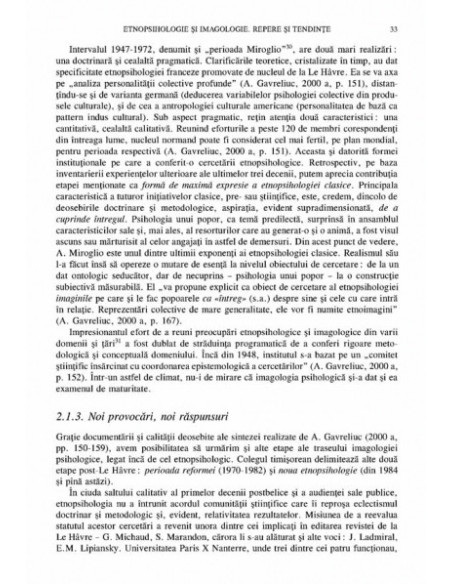 Etnopsihologie și imagologie. Sinteze și cercetari