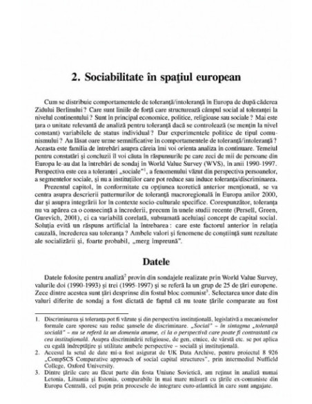 Sociabilitatea în spațiul dezvoltării