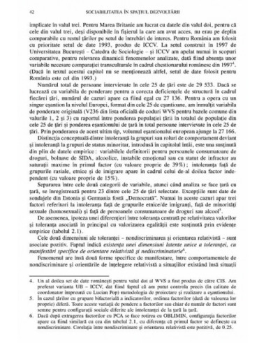 Sociabilitatea în spațiul dezvoltării