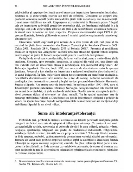 Sociabilitatea în spațiul dezvoltării