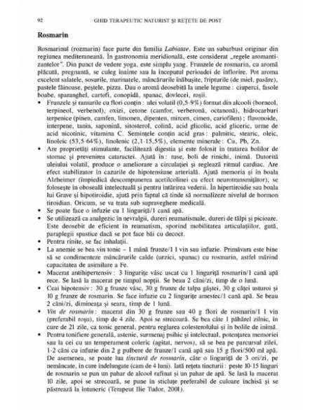 Ghid terapeutic naturist şi reţete de post