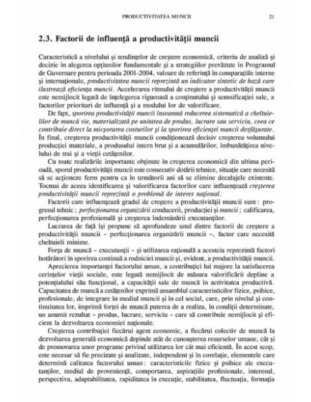 Productivitatea, indicator de eficiență a muncii