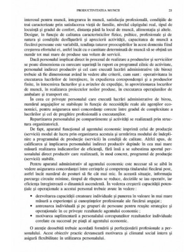 Productivitatea, indicator de...
