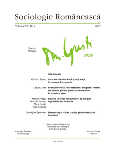 Sociologie Românească. Volumul VII, Nr. 2/2009