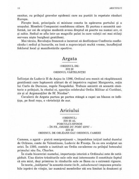 Dicționar inițiatic al ordinelor cavalerești