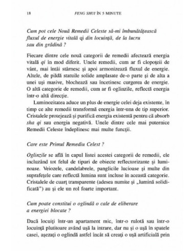 Feng shui în 5 minute