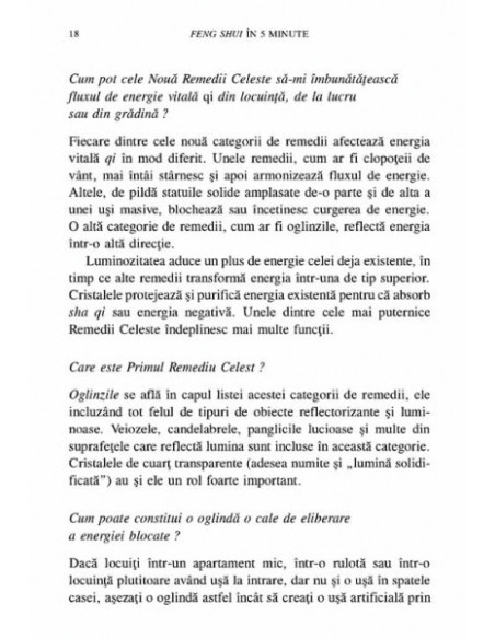 Feng shui în 5 minute