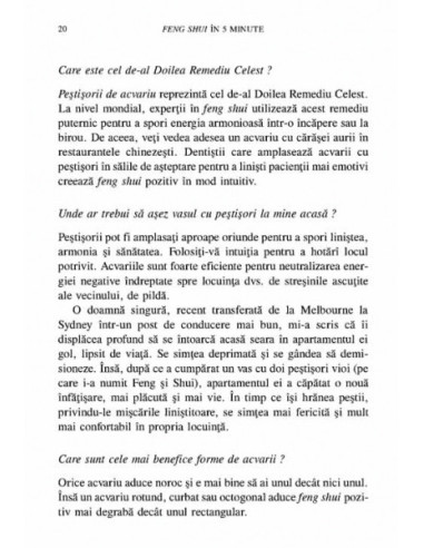 Feng shui în 5 minute