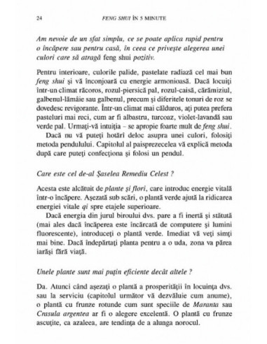 Feng shui în 5 minute