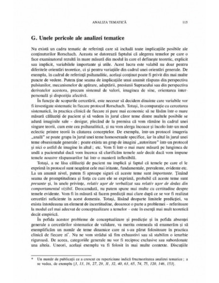 Interpretarea psihanalitică a testului Rorschach