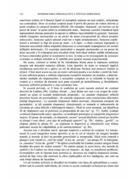 Interpretarea psihanalitică a testului Rorschach
