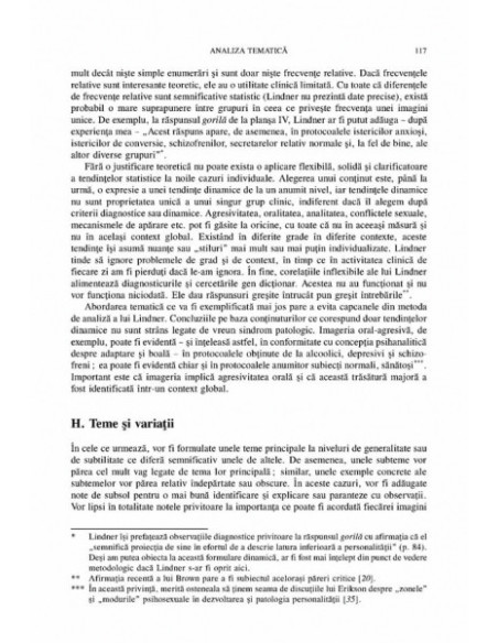 Interpretarea psihanalitică a testului Rorschach