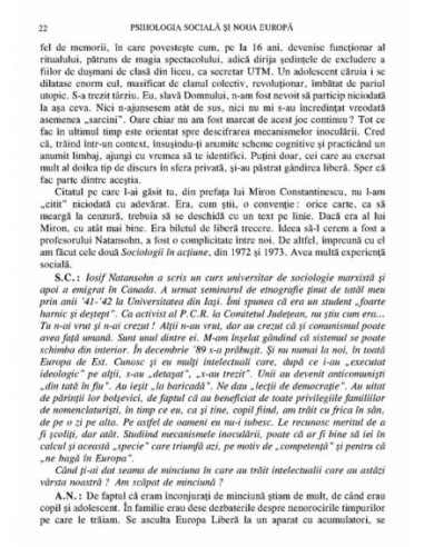 Psihologia socială şi Noua Europă. In...