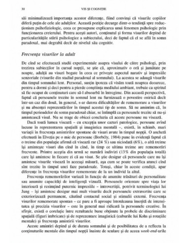 Vis și cogniție Vis și cogniție