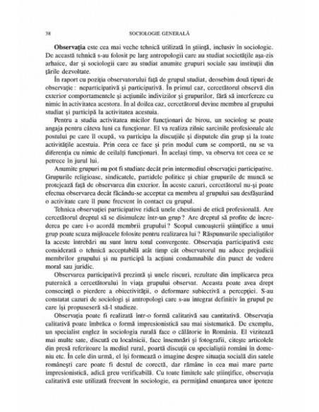 Sociologie generală. Concepte fundamentale și studii de caz