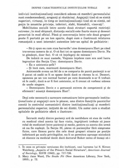 Aziluri. Eseuri despre situația socială a pacienților psihiatrici și a altor categorii de persoane instituționalizate