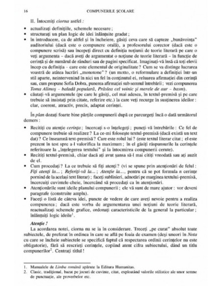 Compunerile şcolare