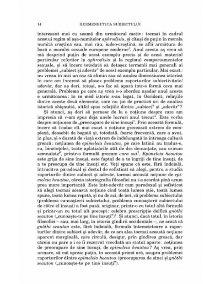 Hermeneutica subiectului. Cursuri la Collège de France (1981-1982)