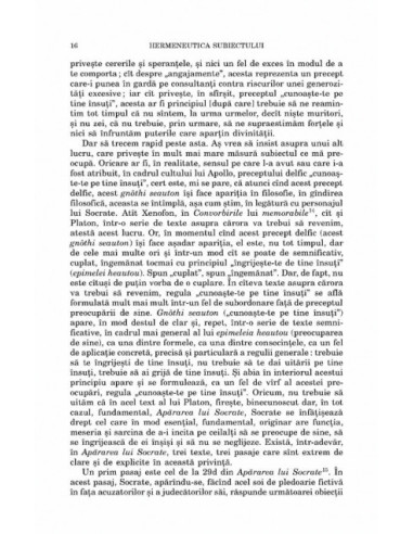 Hermeneutica subiectului. Cursuri la...