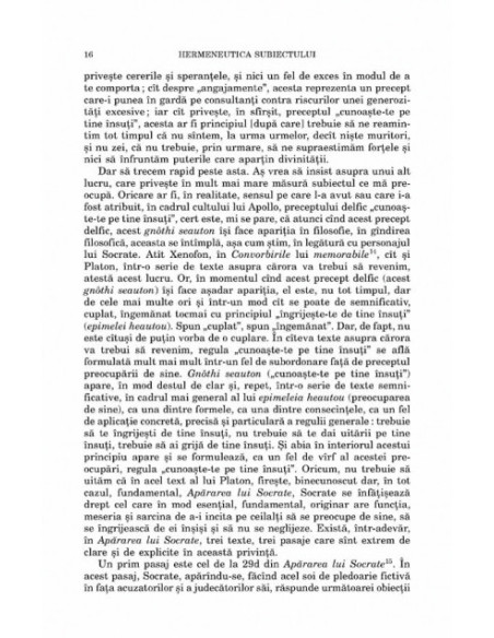 Hermeneutica subiectului. Cursuri la Collège de France (1981-1982)